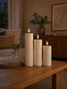Kaarsen TWINKLE Wit - Set van 3 stuks.