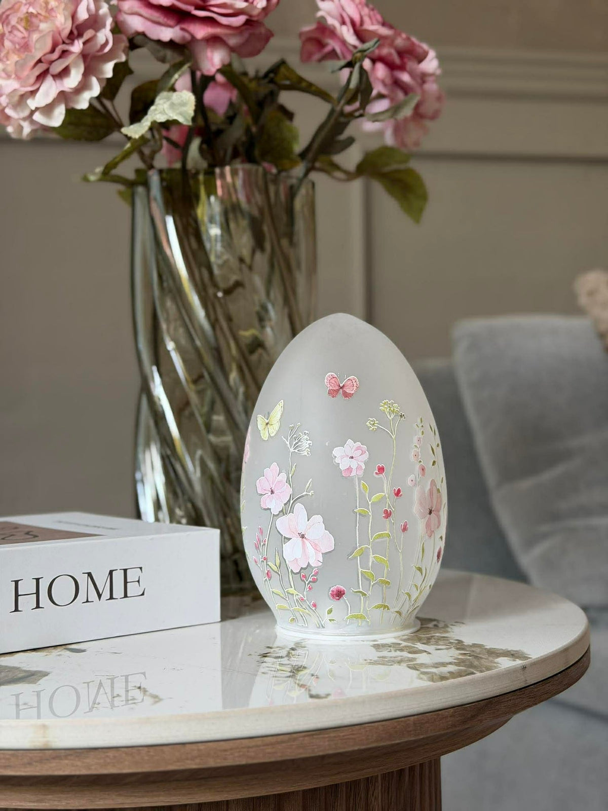 LED-lamp met bloemen