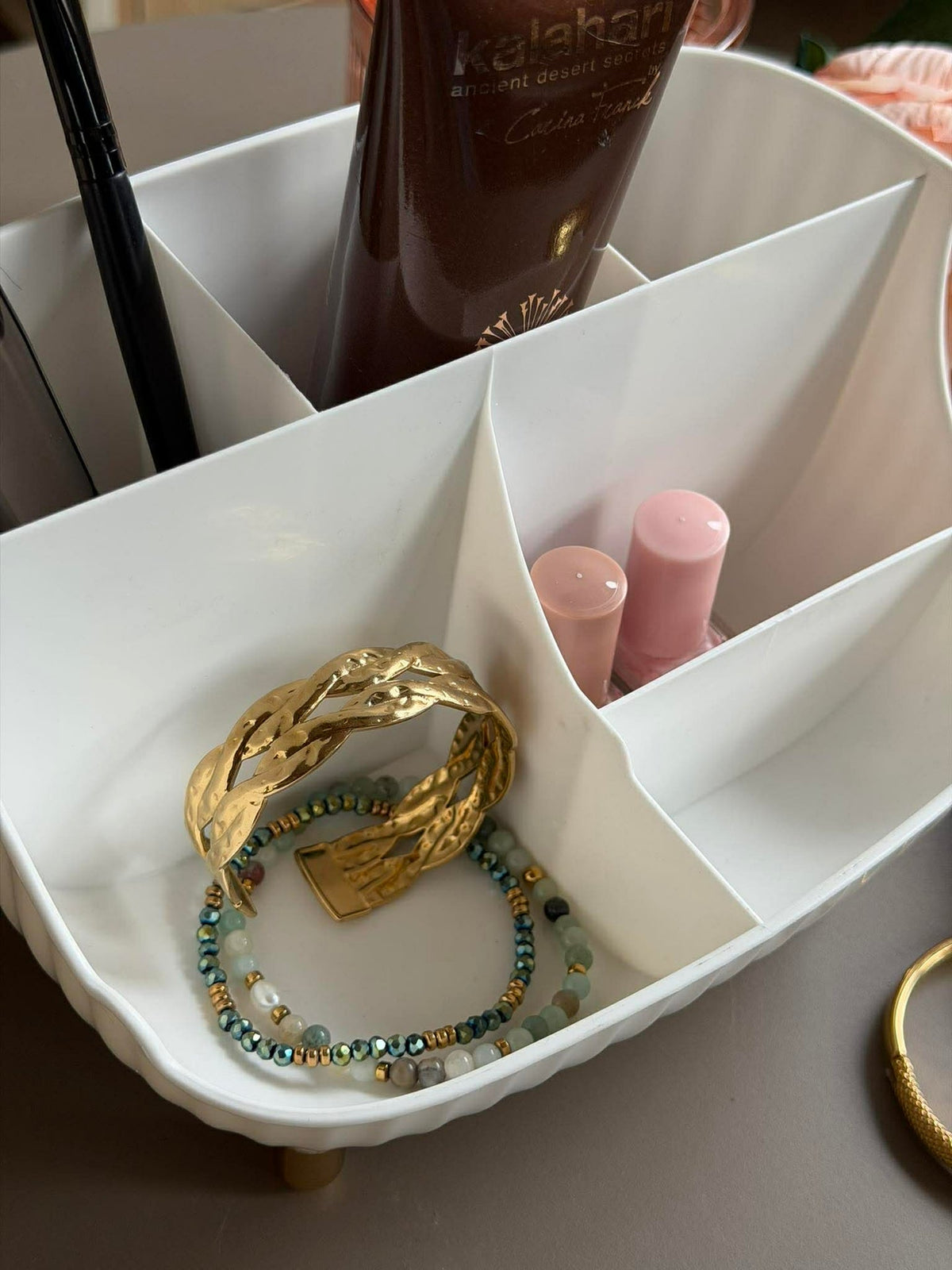 Make-up organizer 6 vakken- Wit