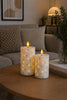 LED Blokkaars TWINKLE Citrus - Set van 2 stuks