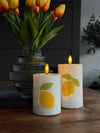 LED Bloklichten TWINKLE Citrus - Set van 2 stuks