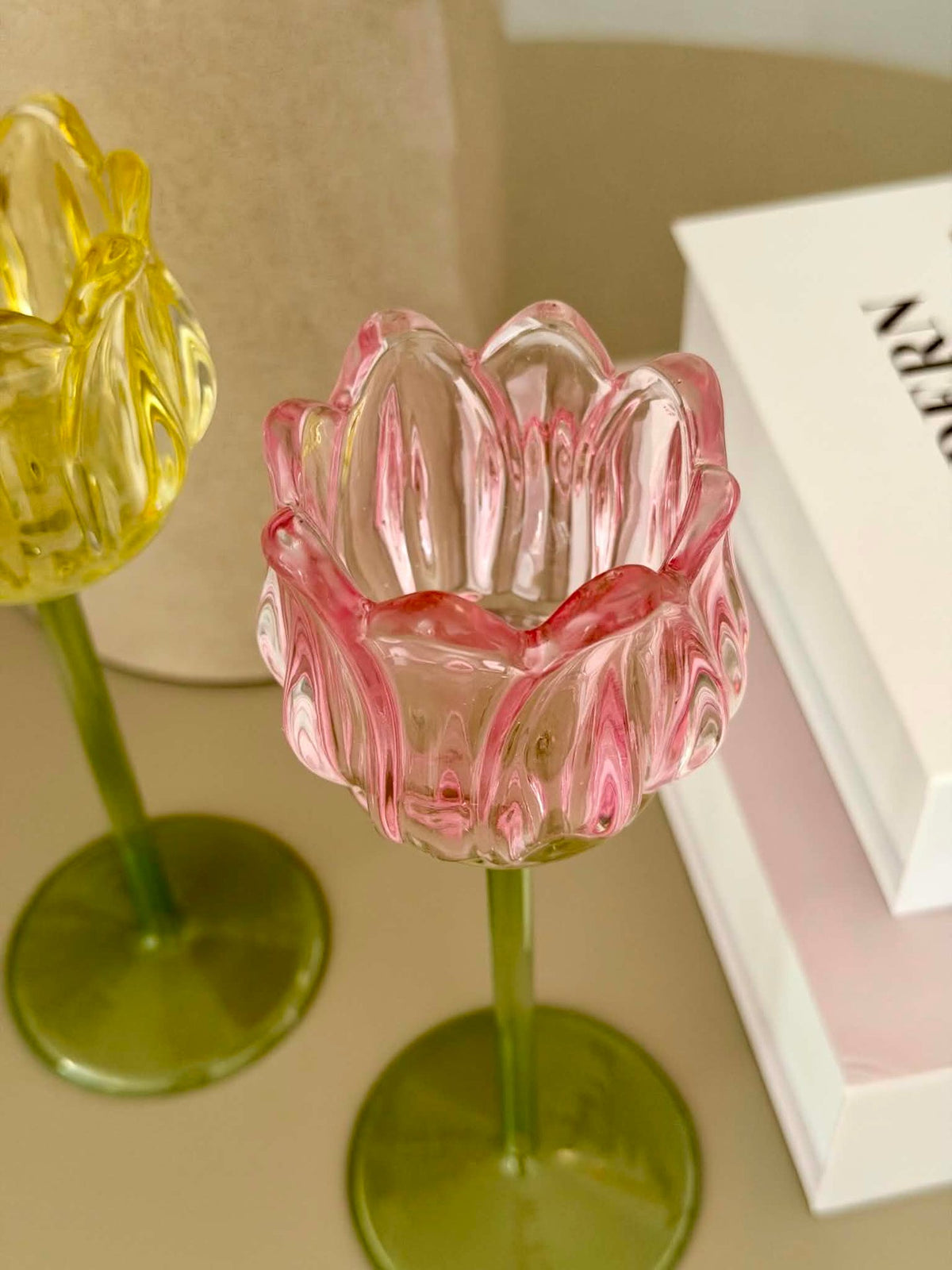 Kandelaar Tulp - Roze