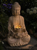 Boeddha met LED-licht en fontein