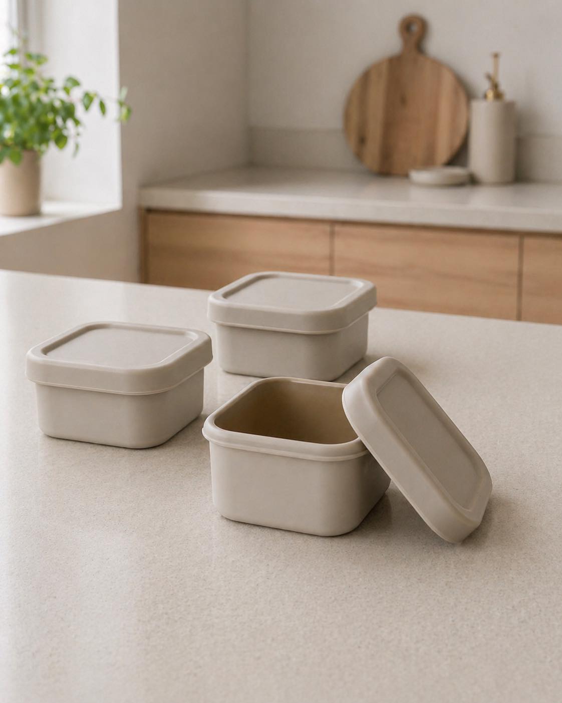 Opbergbakjes siliconen - set van 3 stuks