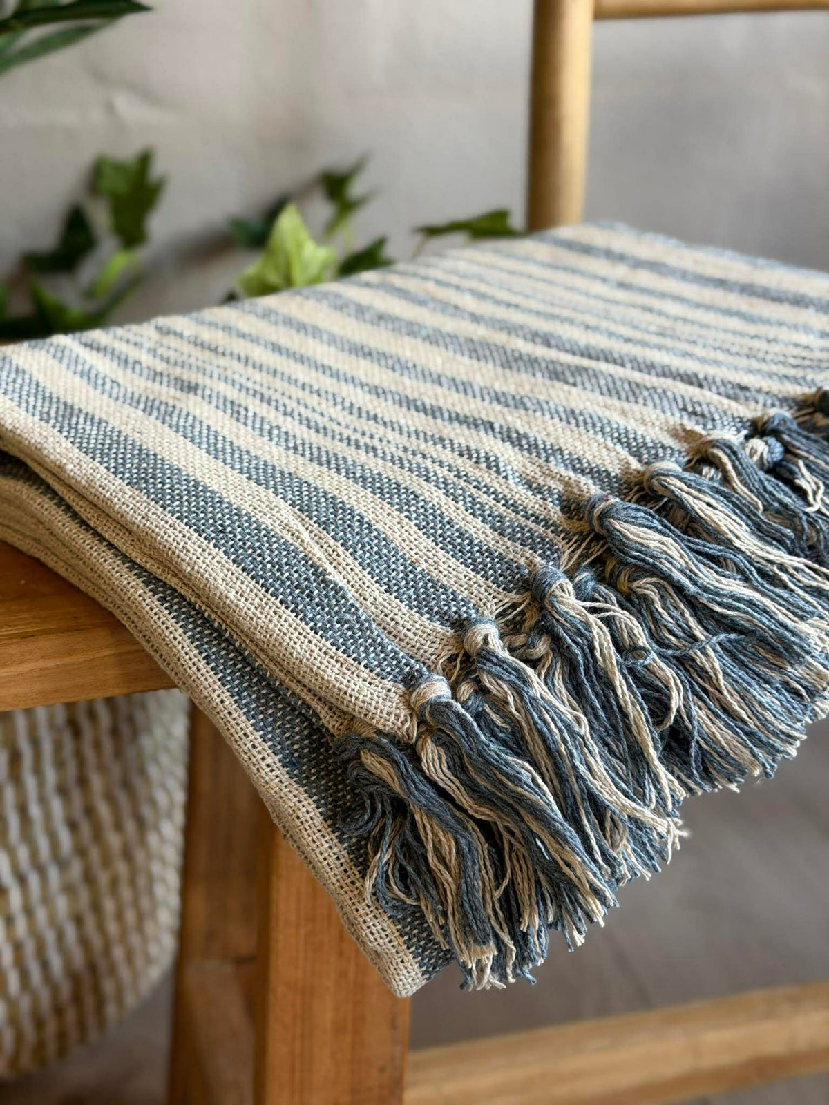 Plaid SKAGEN - Blauwe streep