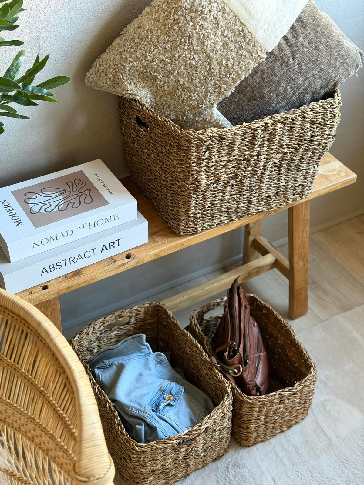 Manden voor opbergen - Set van 3