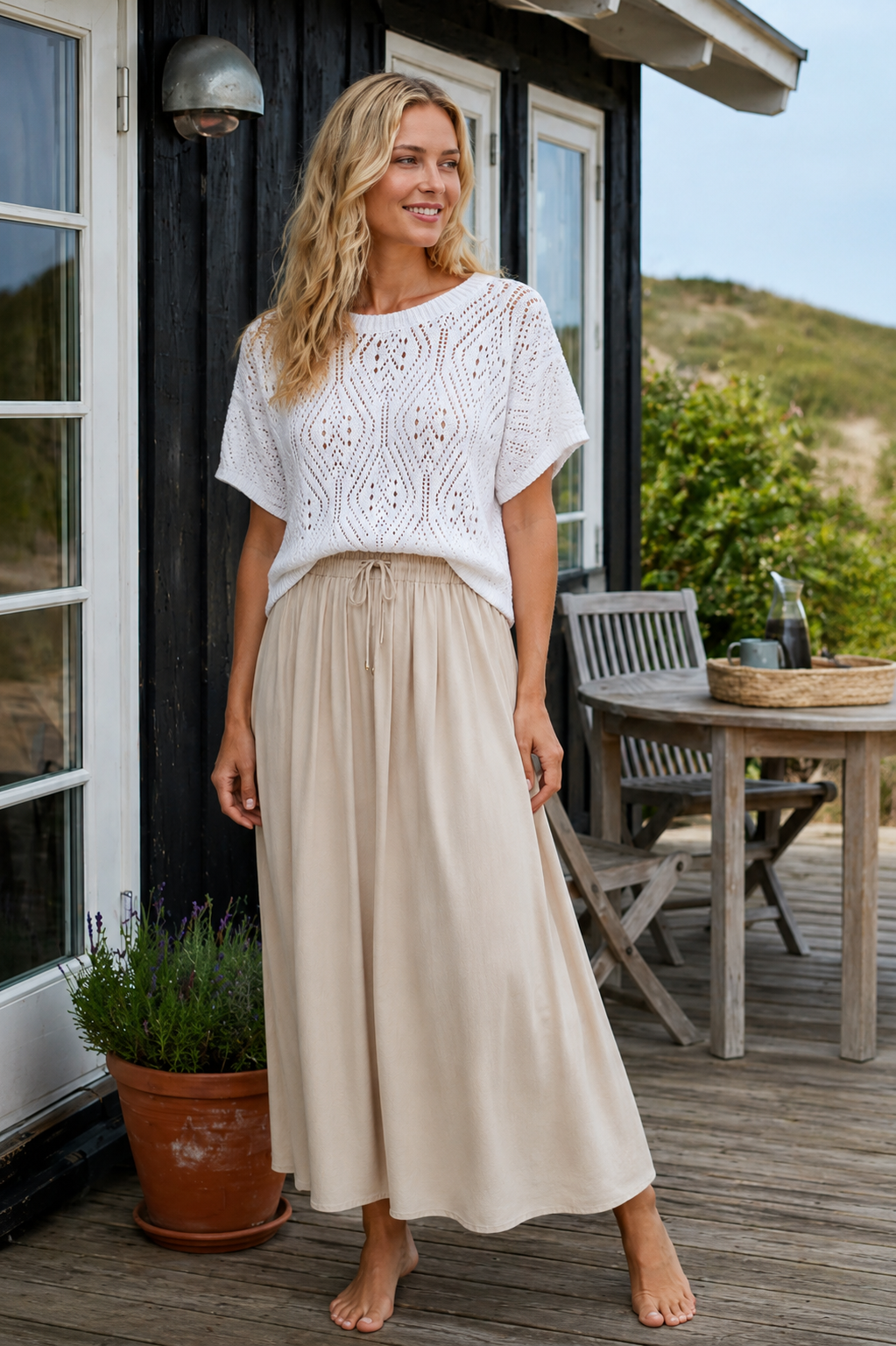 Gebreid Vina  – White