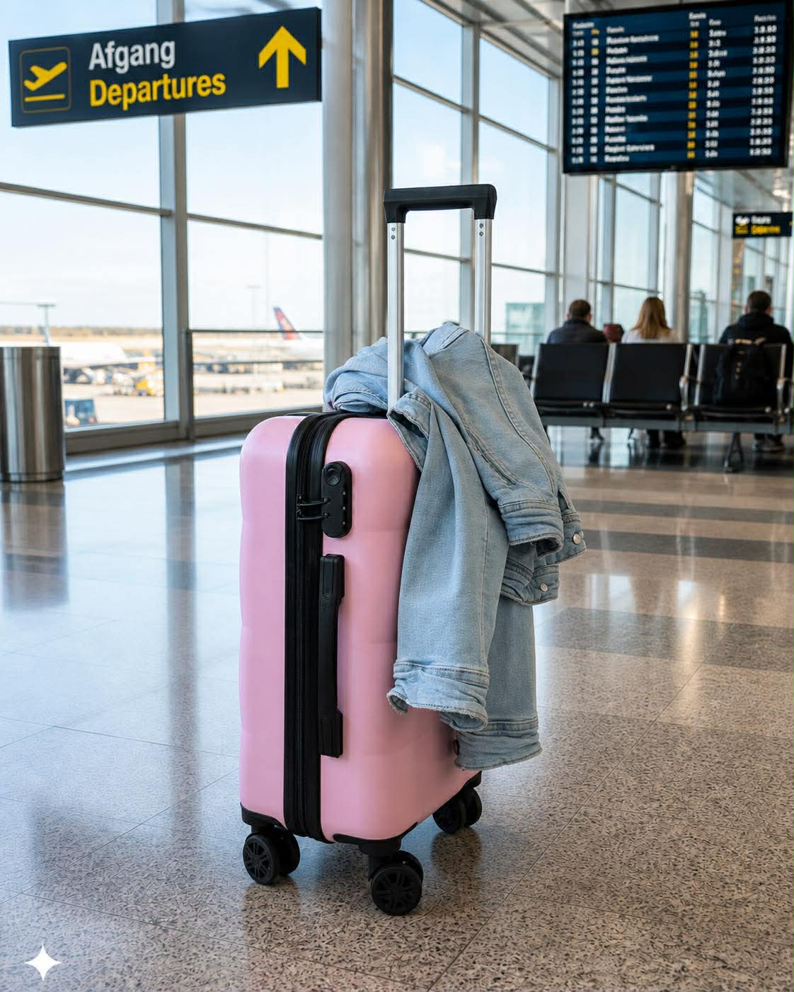 Koffer Trolley - Roze