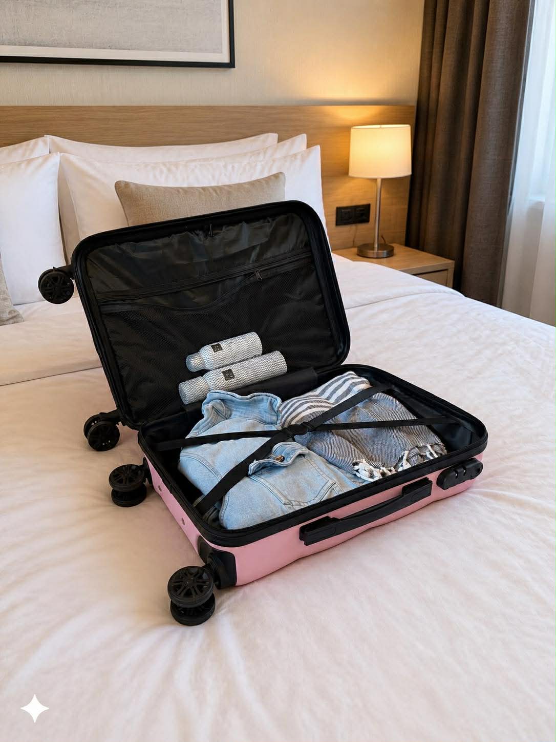 Koffer Trolley - Roze