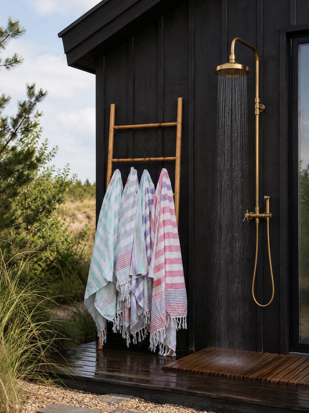 Hammam handdoek met badstof - Meerdere kleuren