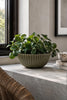 Kom in betonlook - Green 20 cm