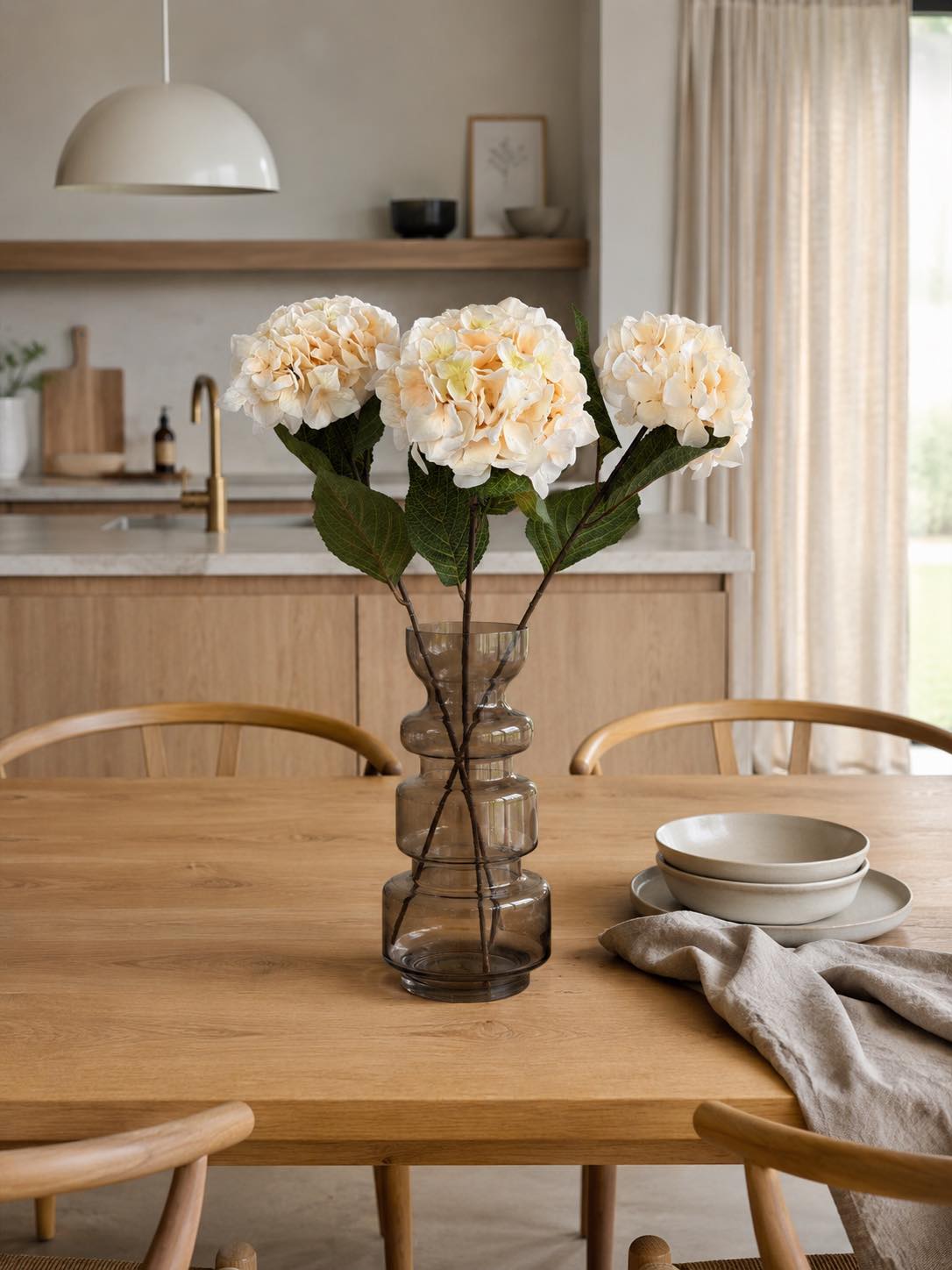 Hortensia crème - 70 cm