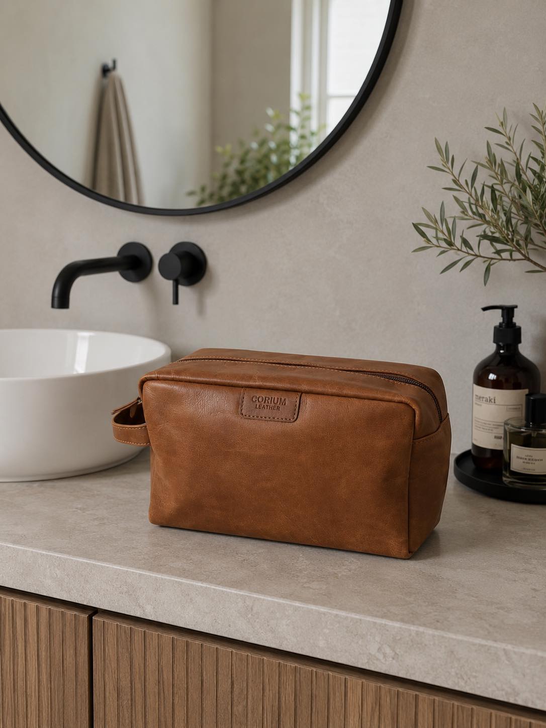 Toiletzak - Vintage cognac