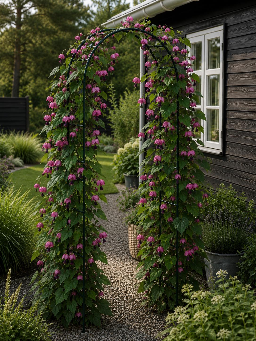 Tuinboog - Groen metaal
