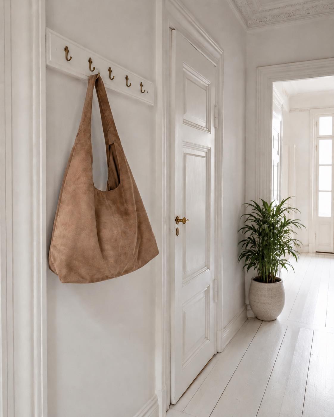 Shopper Suède - Nude brown