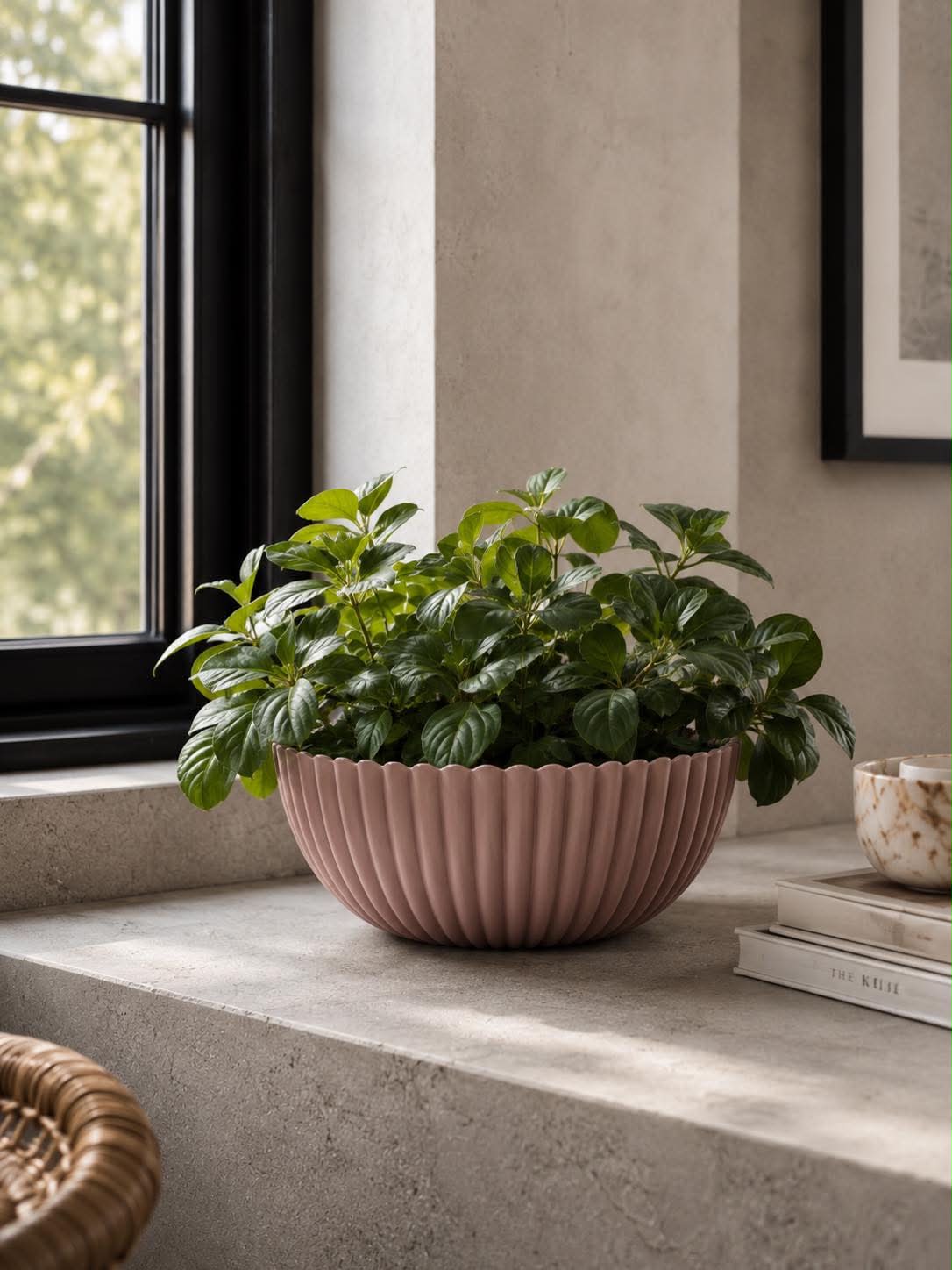 Bowl in betonlook - Roze 20 cm