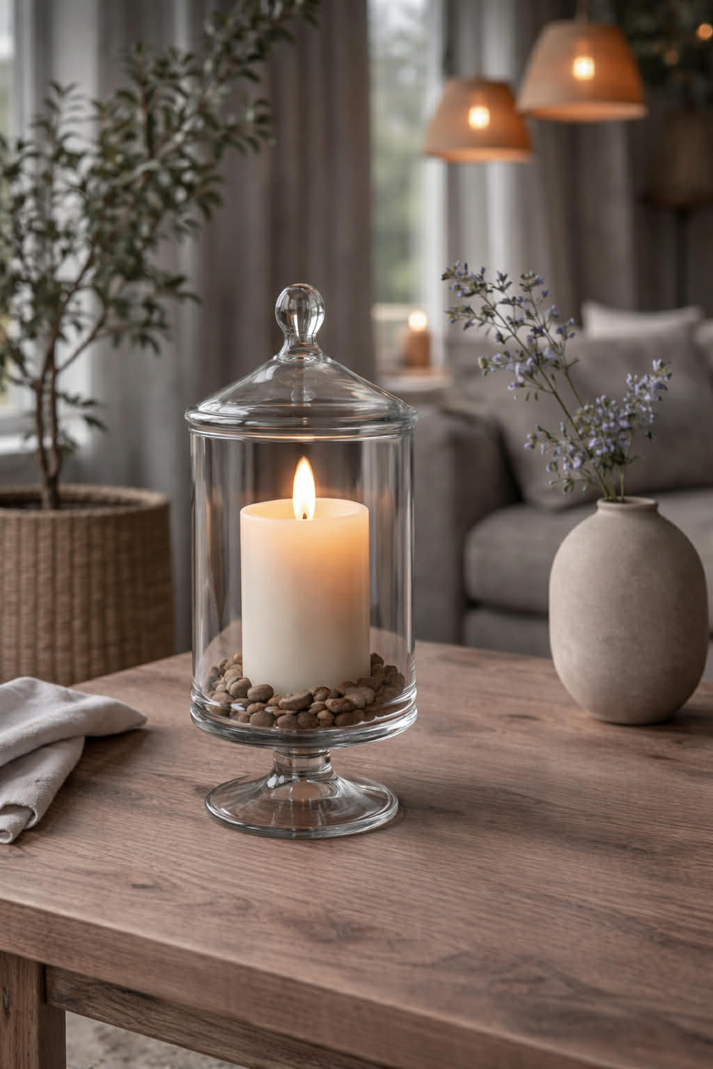 Opbergpot met deksel - Glas