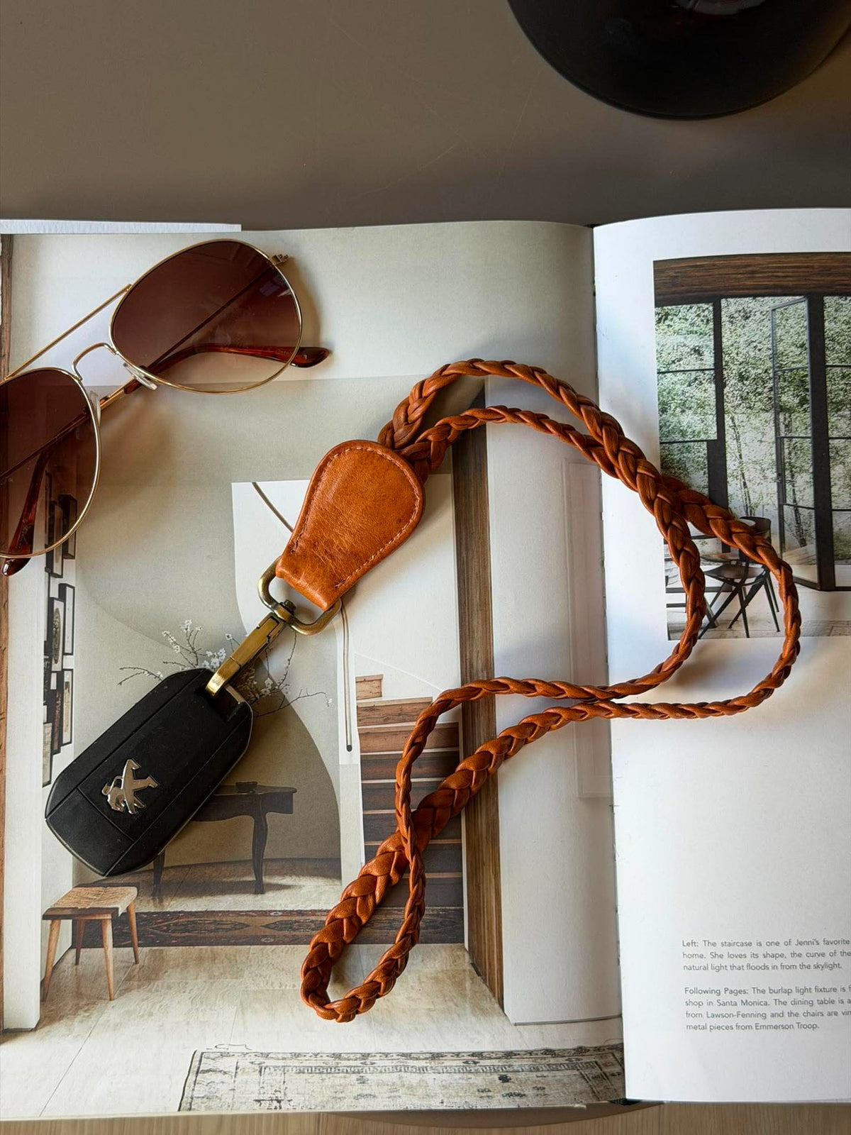 Koorddraaglus - MIKO cognac washed