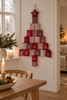 Adventskalender – Rode stoffen kalender