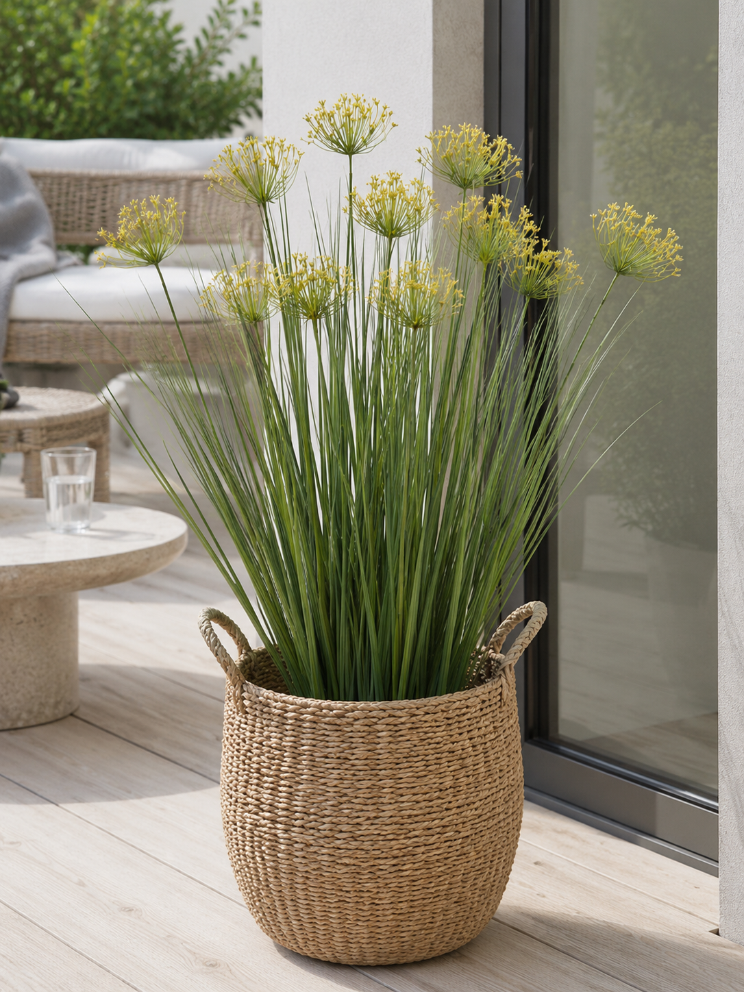Schermplant in boeketvorm voor binnen en buiten - 83 cm