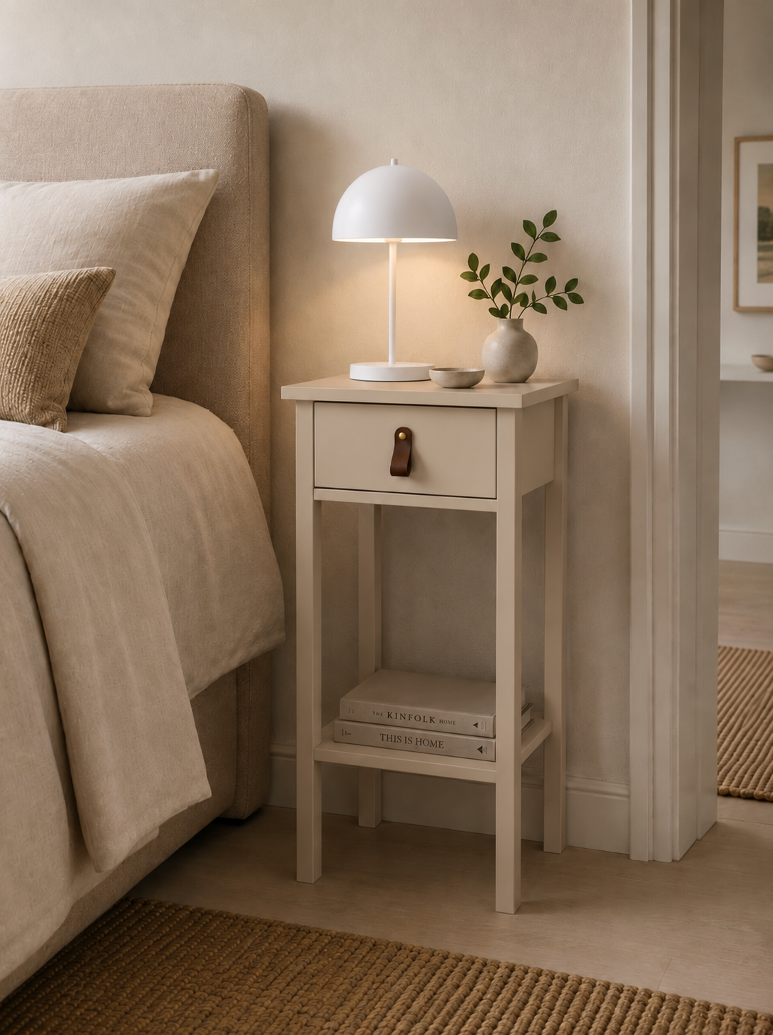 Tafel met lade en plank - Cashmere