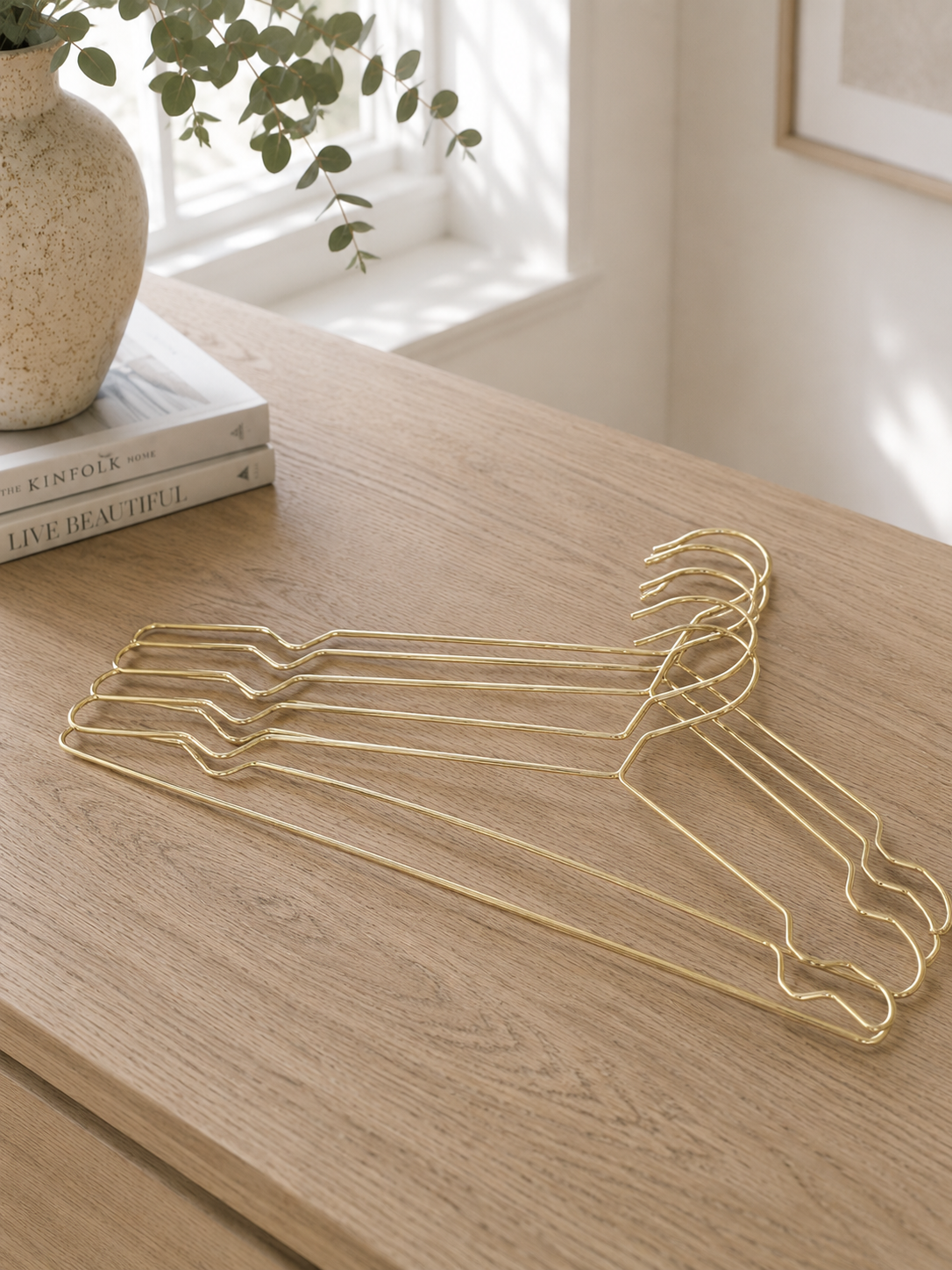 Kledinghangers - Set van 5 stuks / Golden