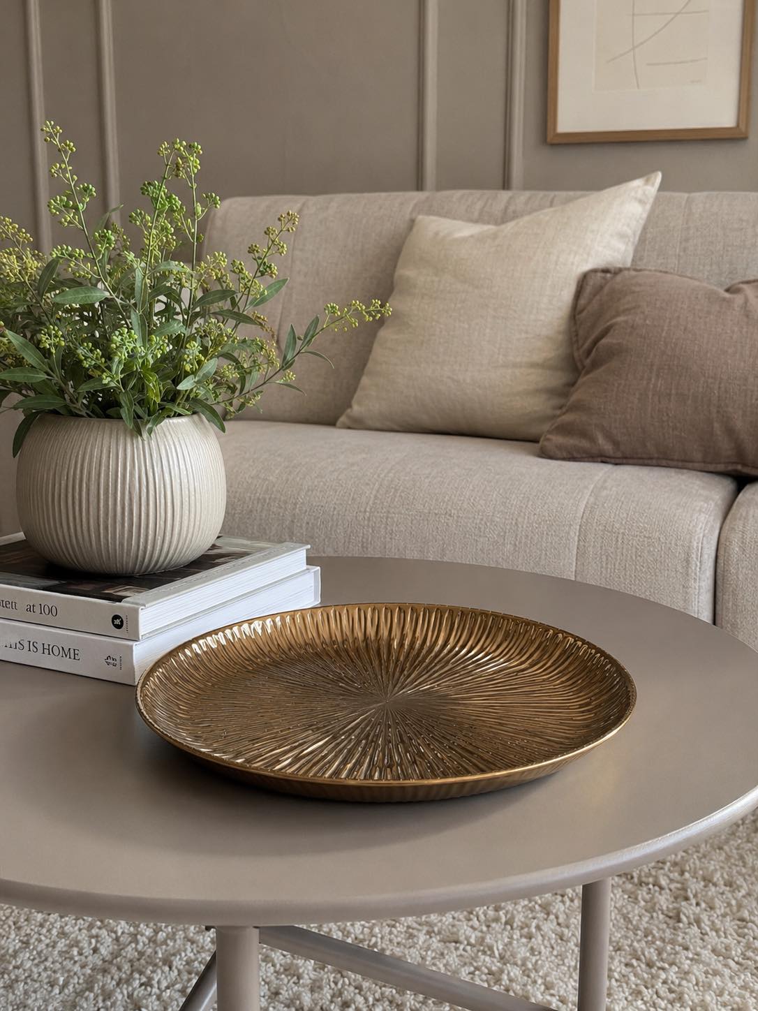 Decoratief plateau 30 cm - Goud