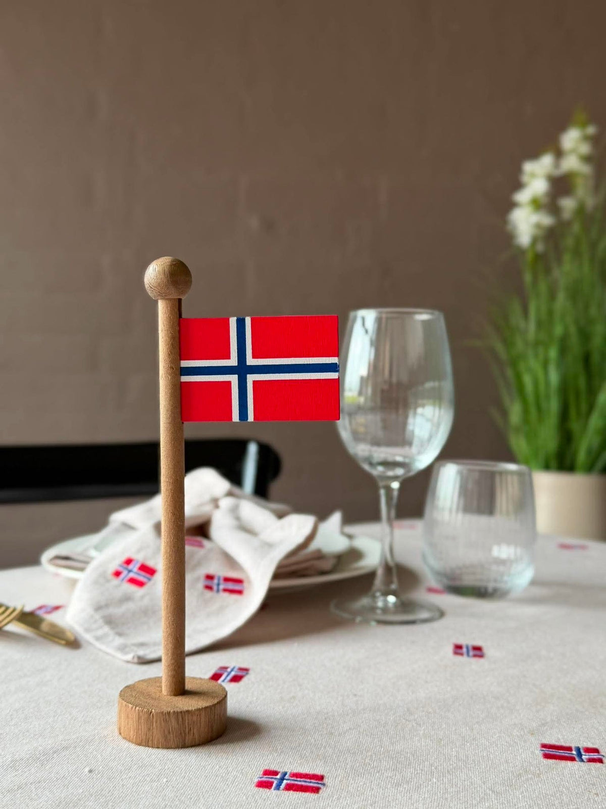 Noorse vlag wood - Meerdere maten
