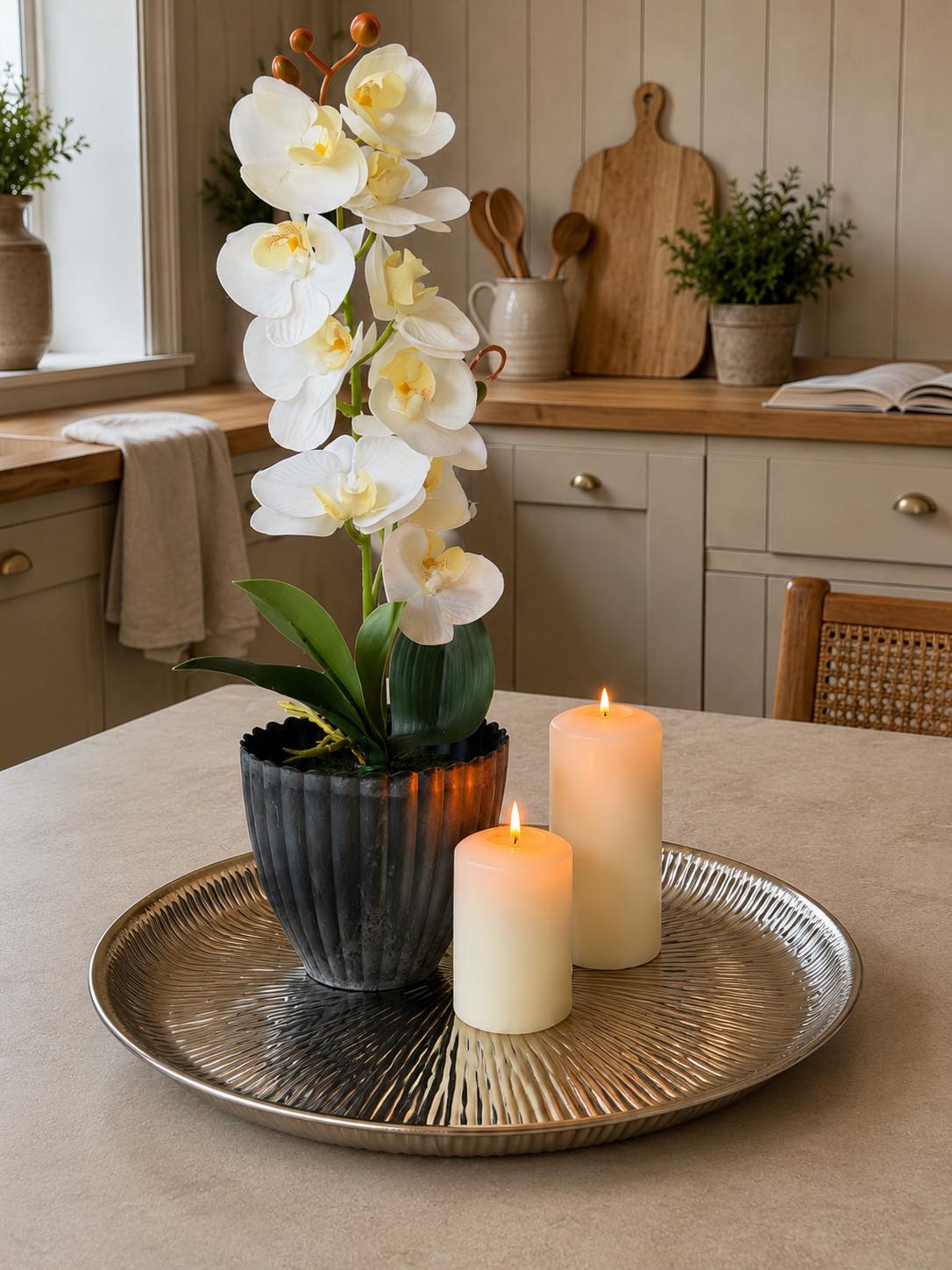 Bord 30 cm - Zilver