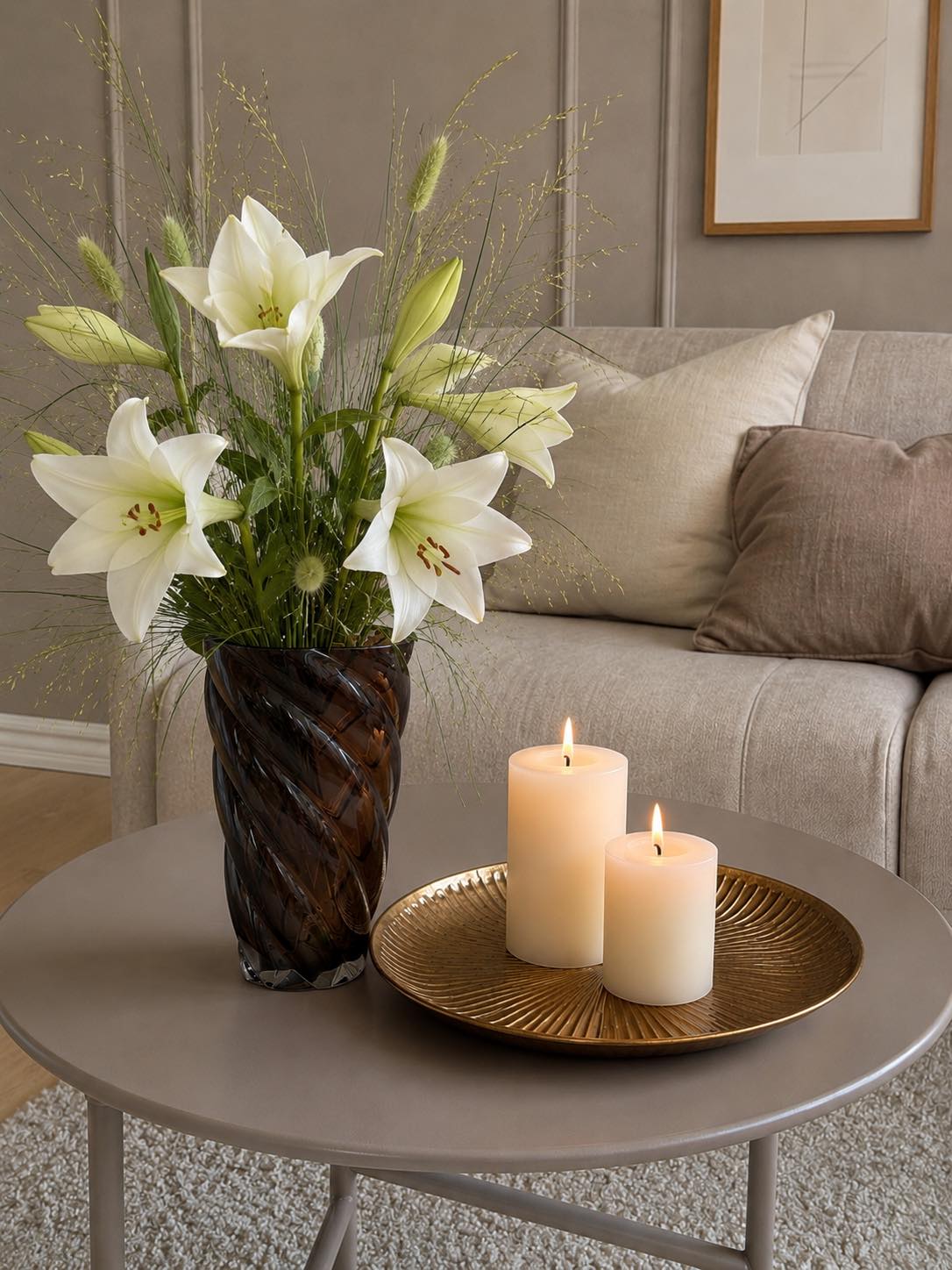 Decoratief plateau 30 cm - Goud