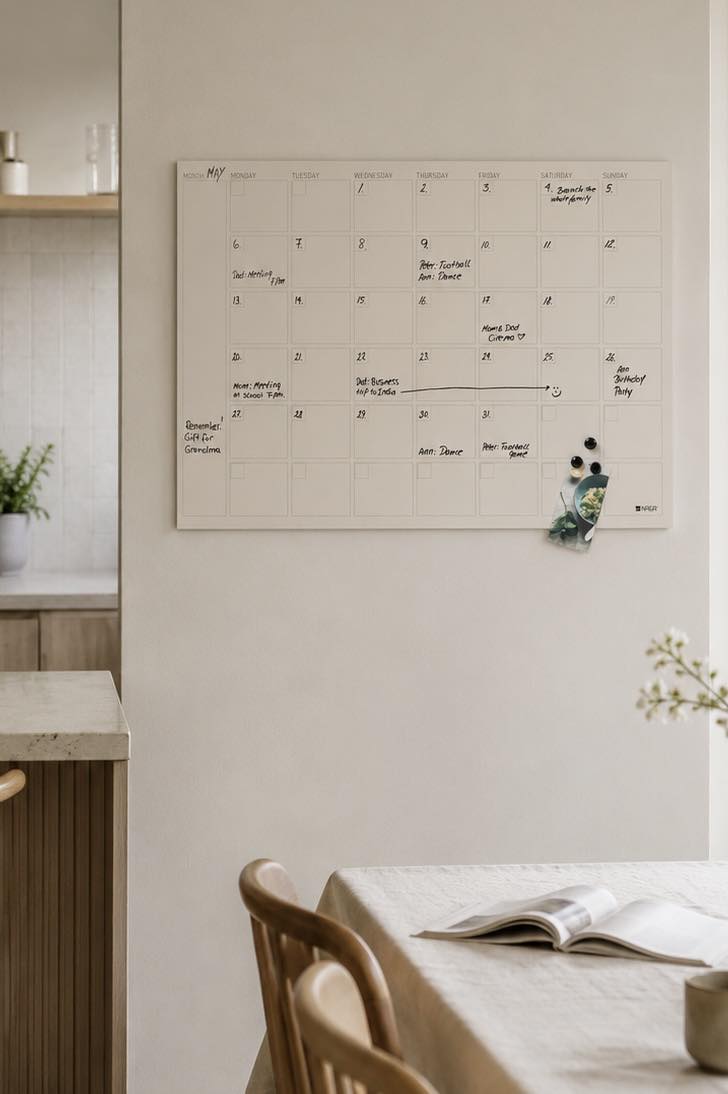 Bord magnetisch beige - Month planner