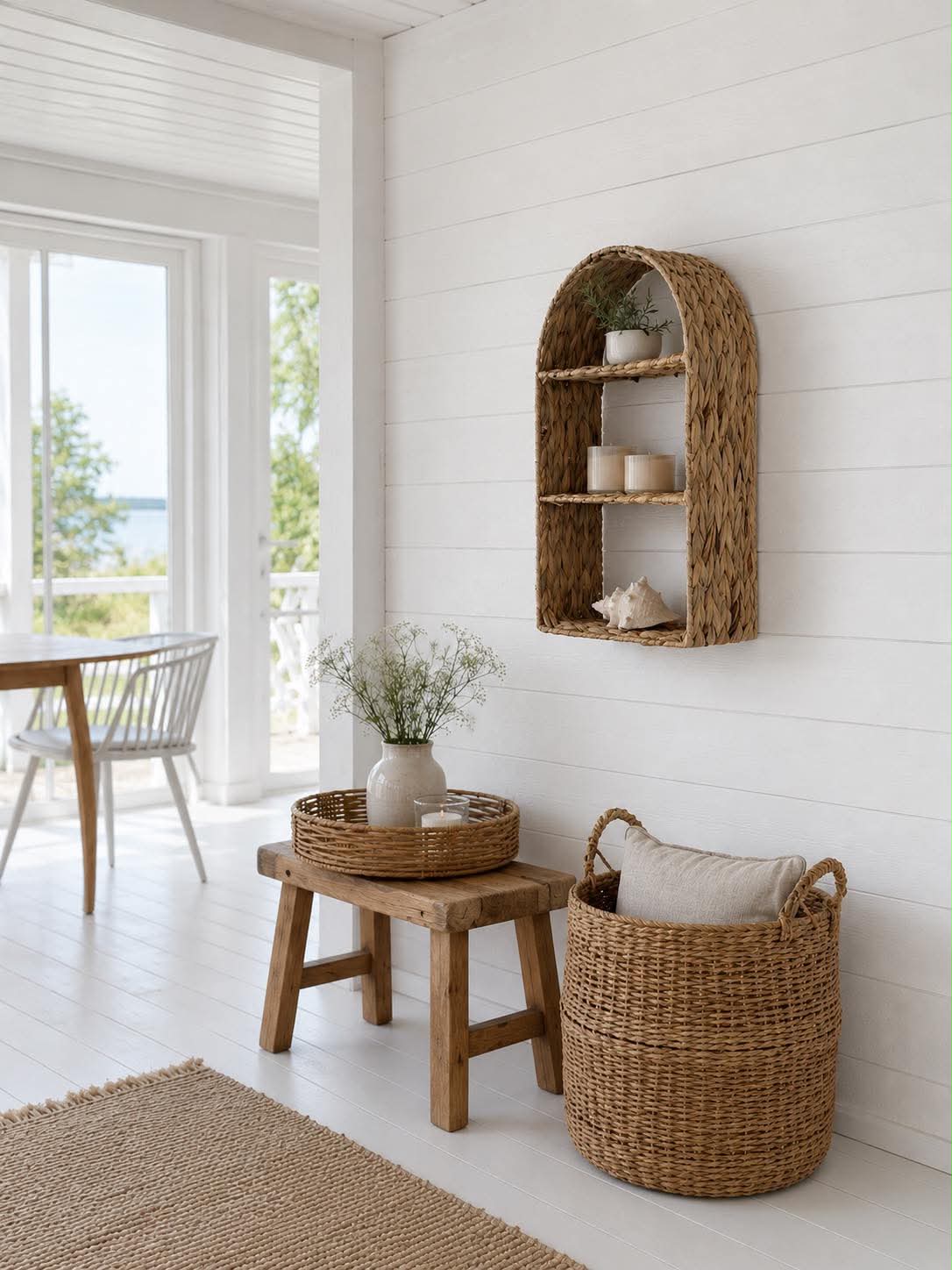 Wandplank van waterhyacint