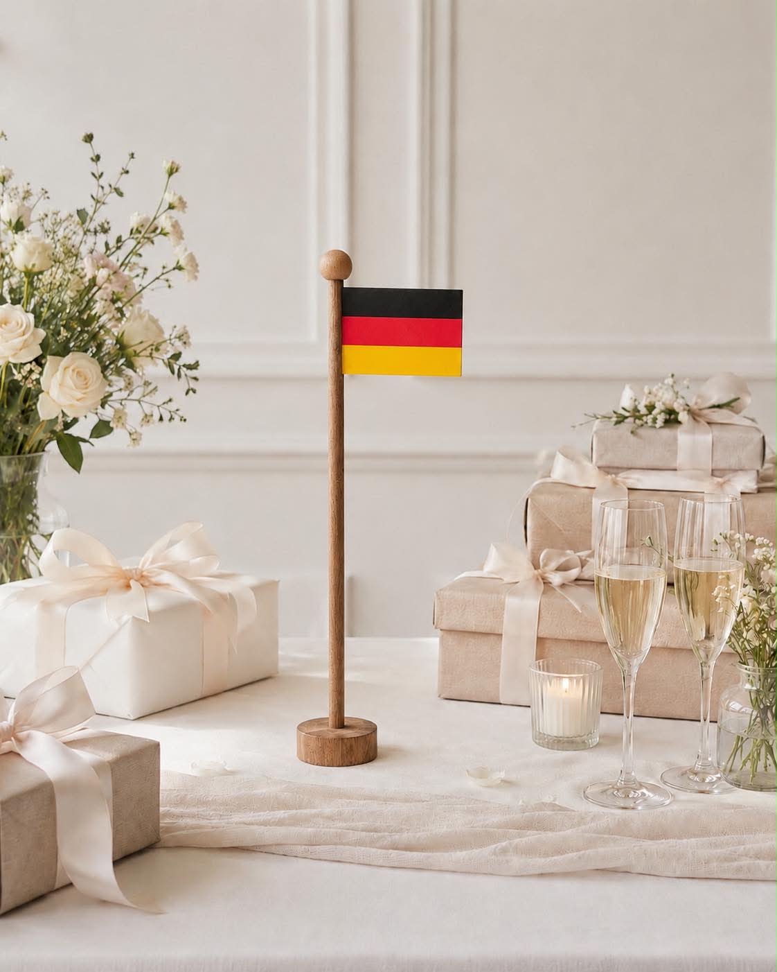 Duitse Vlag wood - Meerdere maten