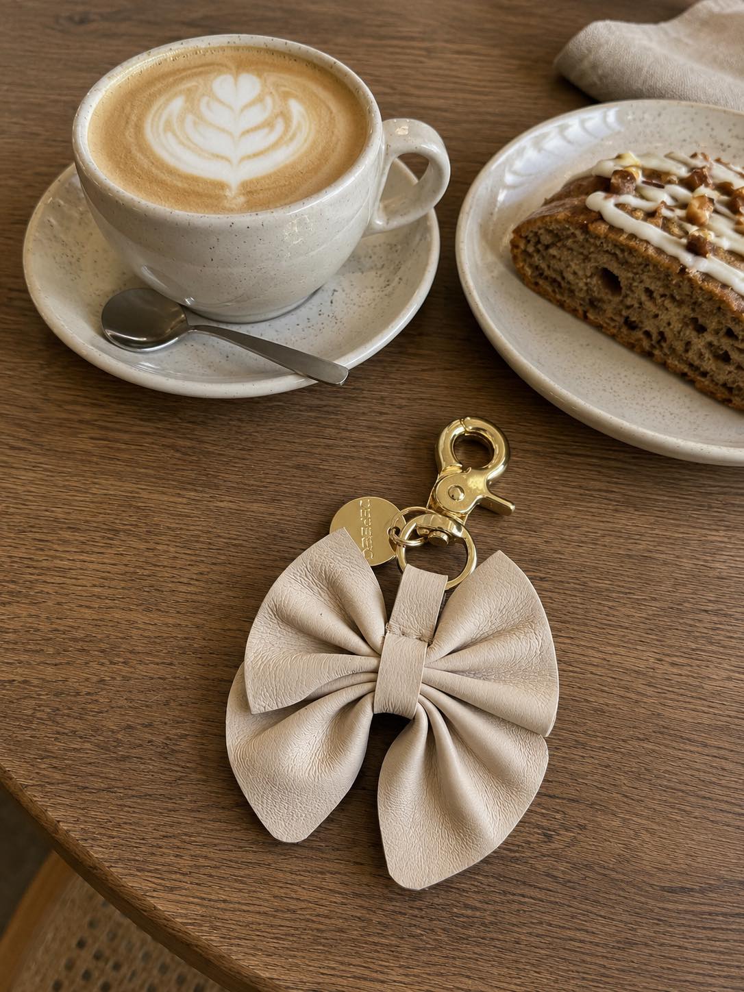 Keyhanger Strik - Vanilla leather