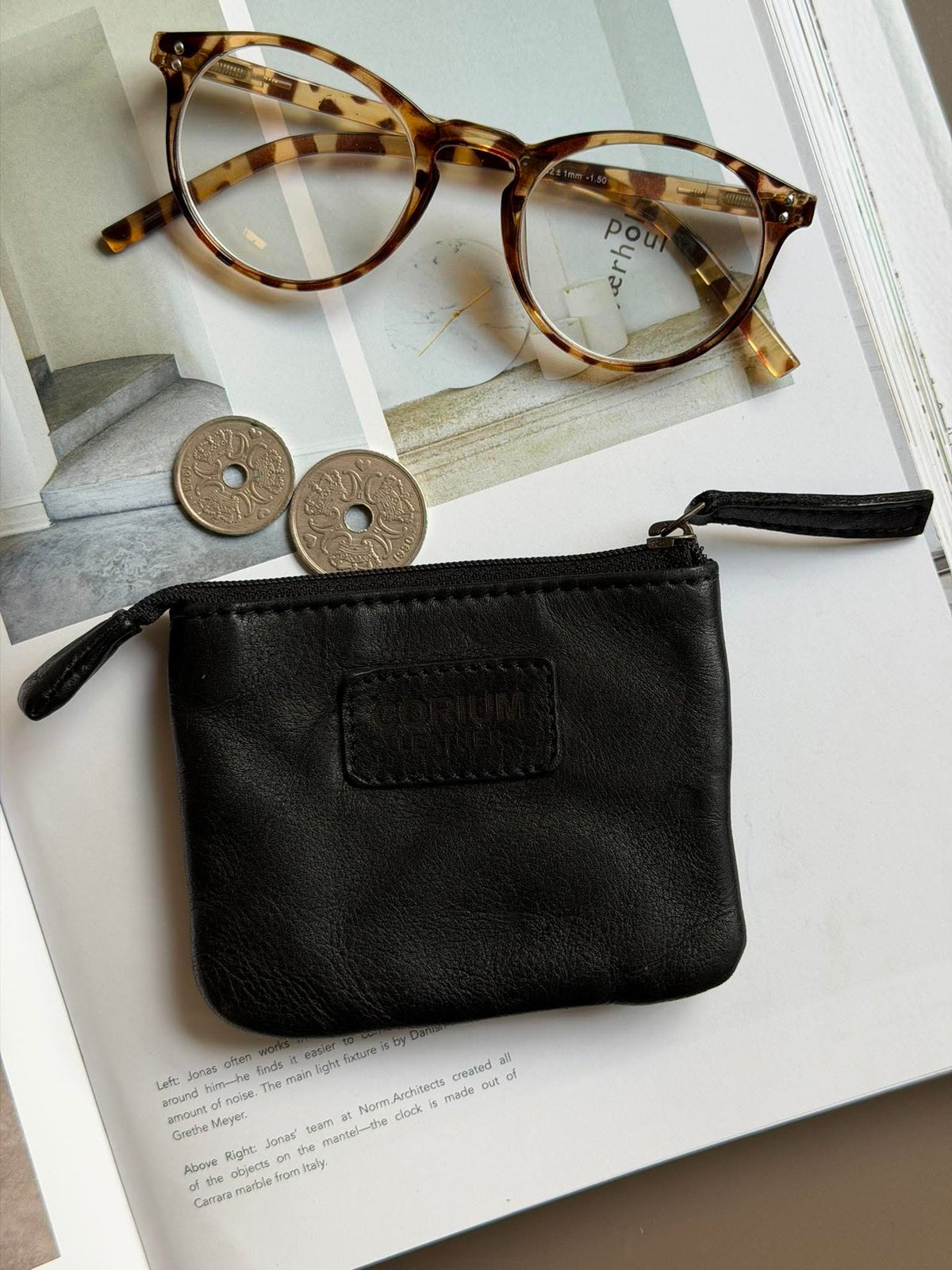 Portemonnee - washed black