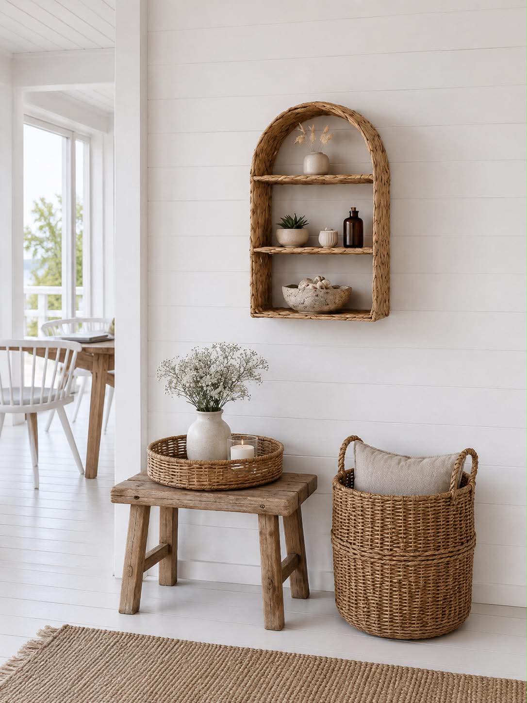 Wandplank van waterhyacint