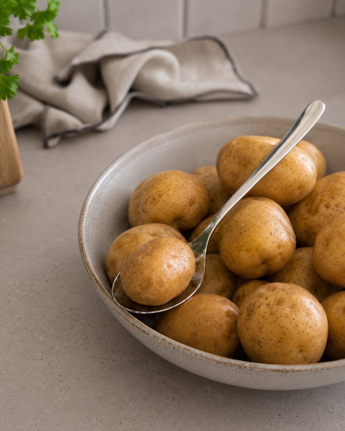Aardappellepel van roestvrij staal