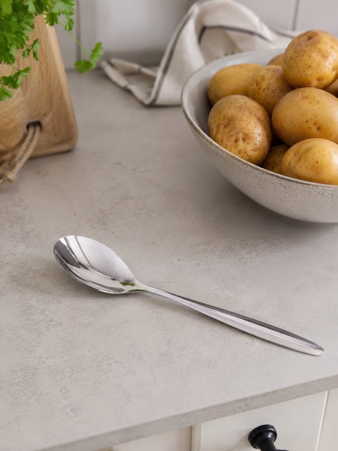 Aardappellepel van roestvrij staal