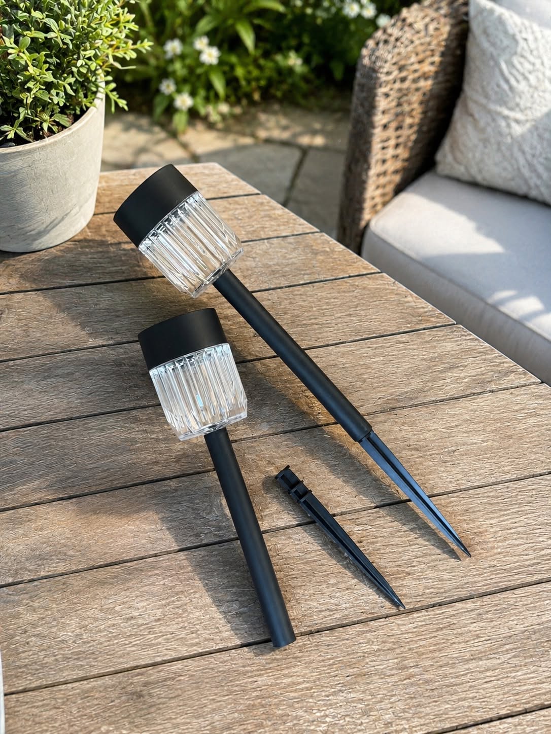 Fakkel Dexter met solar - 39 cm