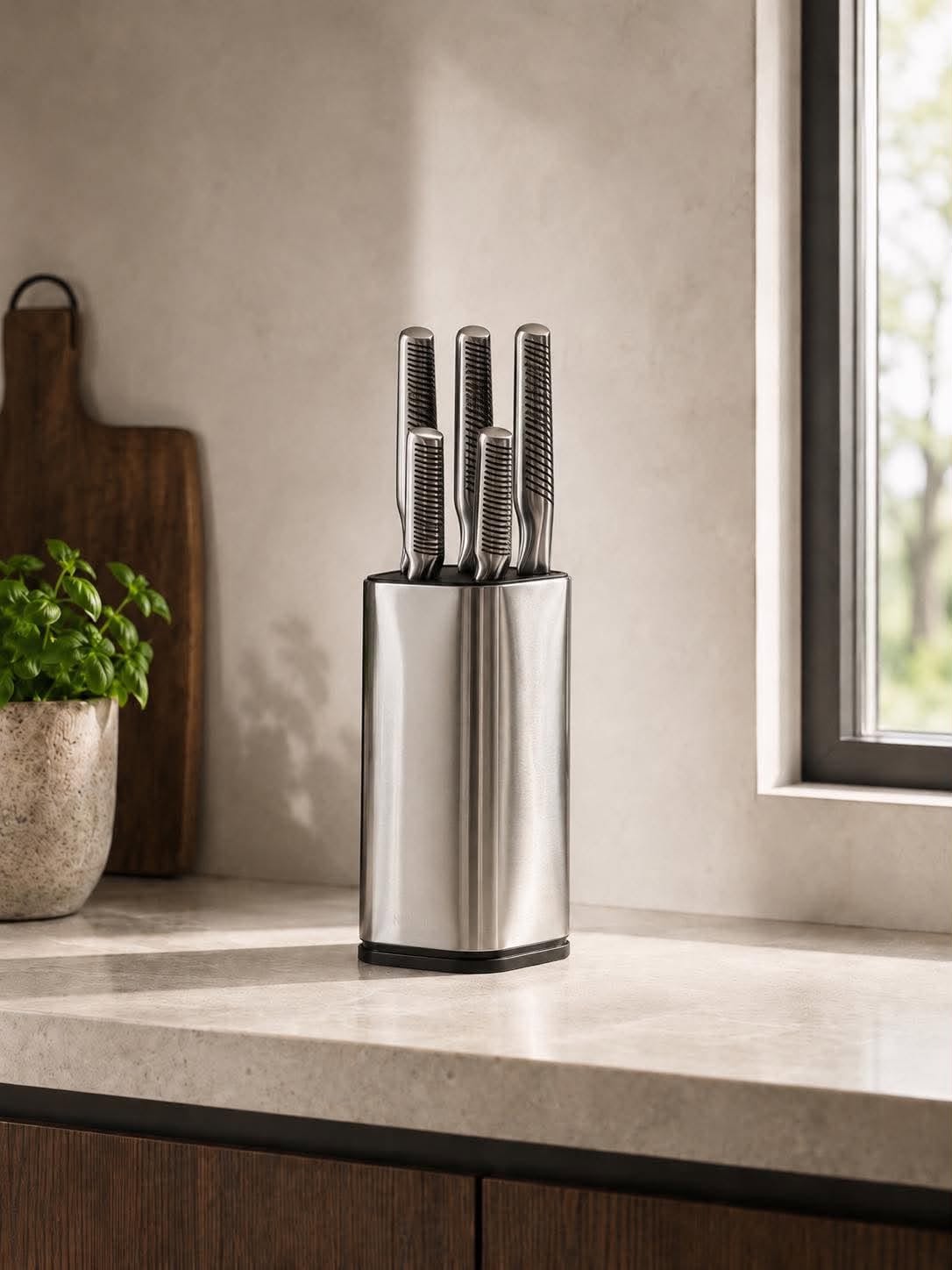 Messenset - set van 5 stuks - stainless steel