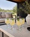 Wijnglassenset 365 ml – 4 st. – Heldere geribbelde glazen
