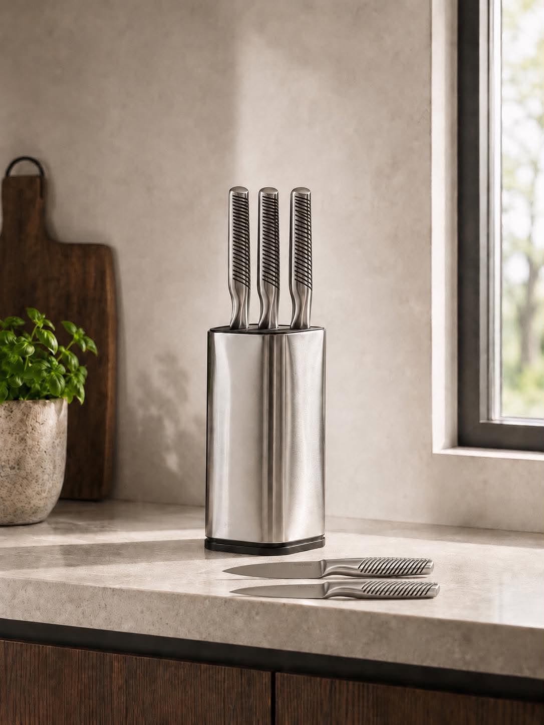 Messenset - set van 5 stuks - stainless steel