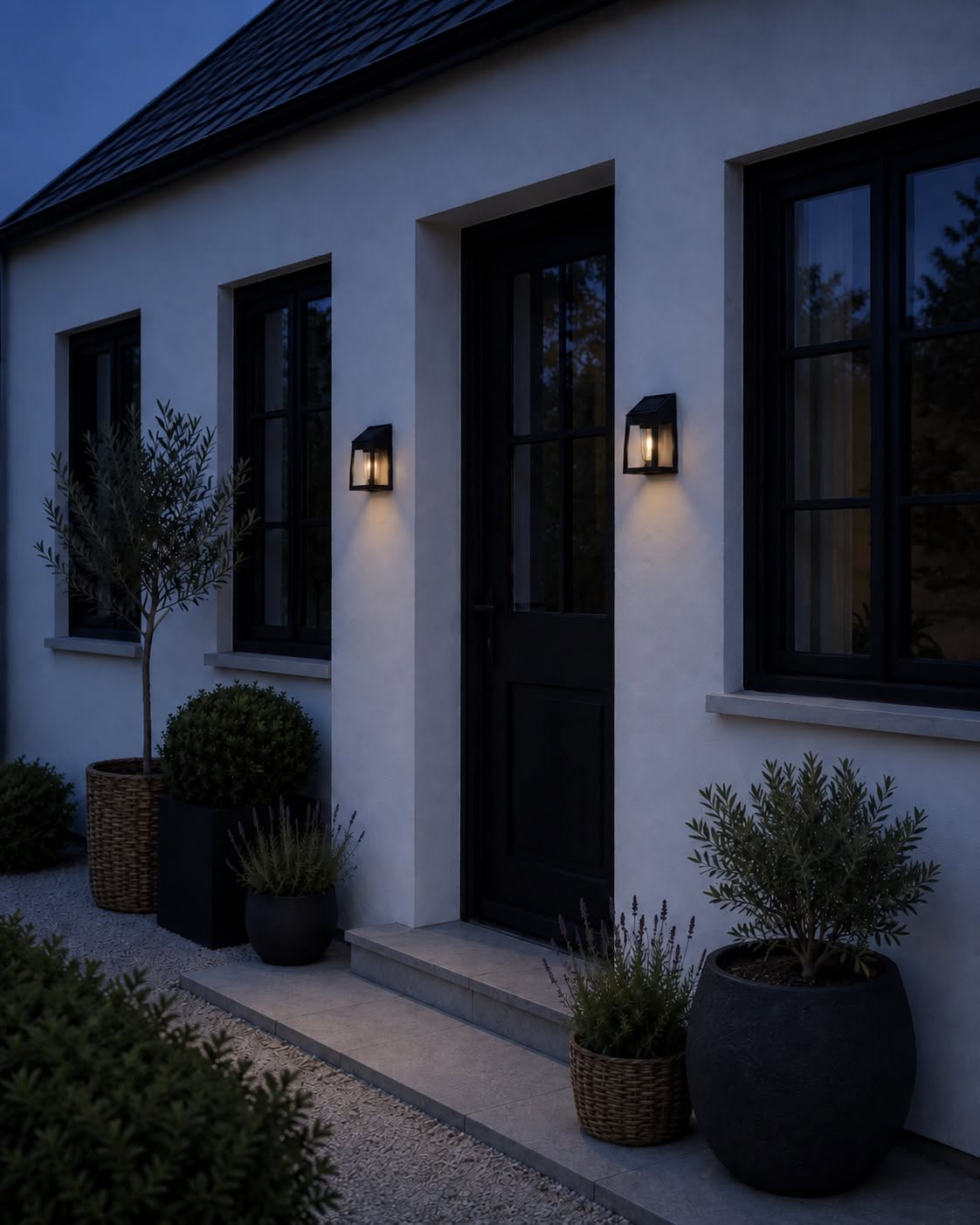 Wandlamp met zonne-energie, set van 2 stuks