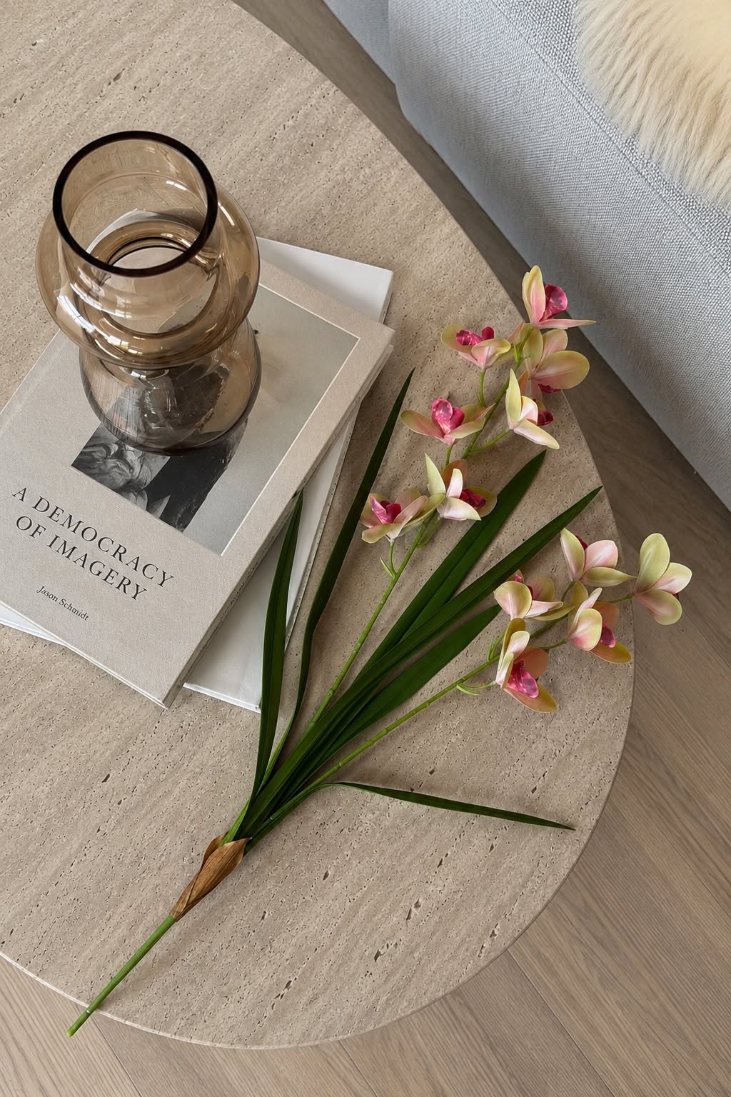Orchidee-stengel - Roze 70 cm