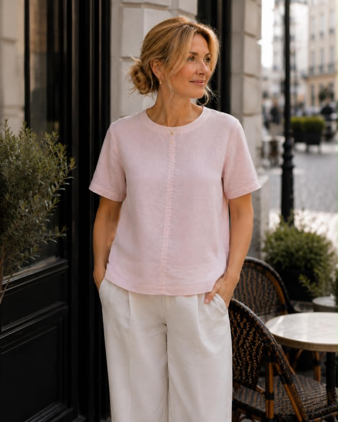 T-shirt Ceyla roze