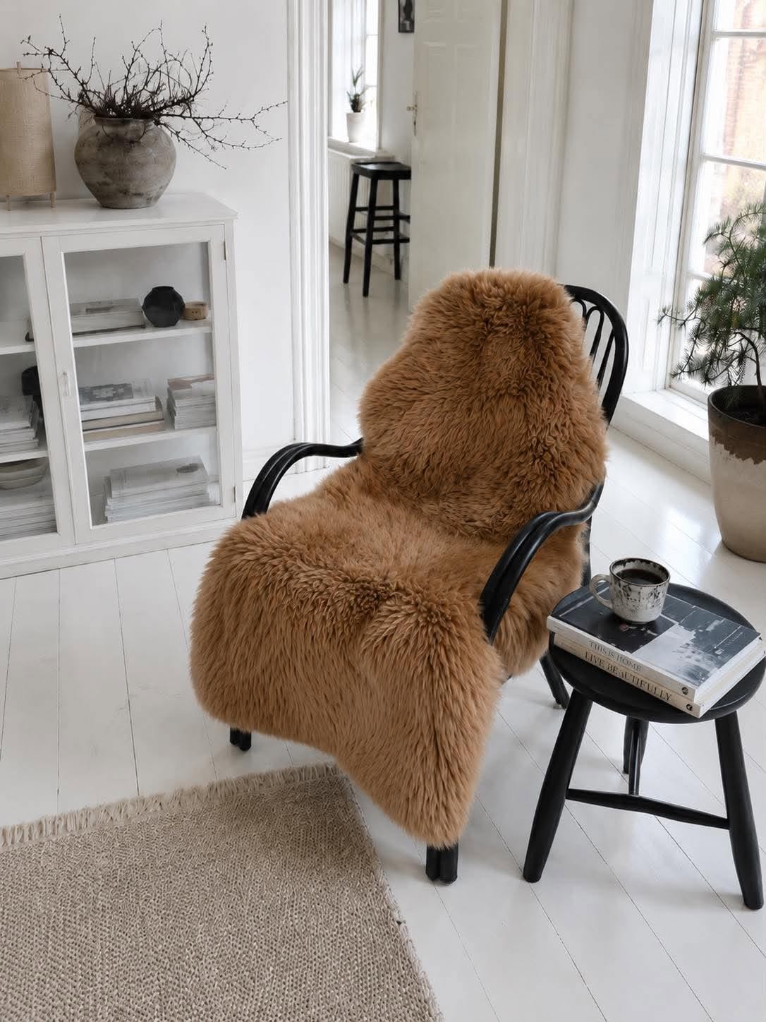 Schapenvacht – XL Bruin 140 cm