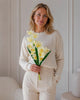 Orchidee steel - 43 cm Wit / geel