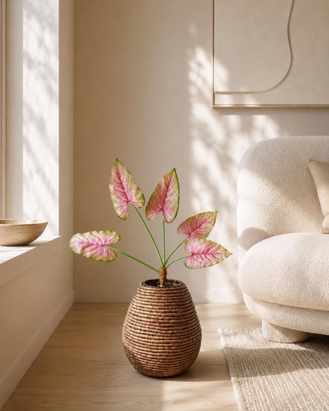 Plante Caladium 66 cm Roze