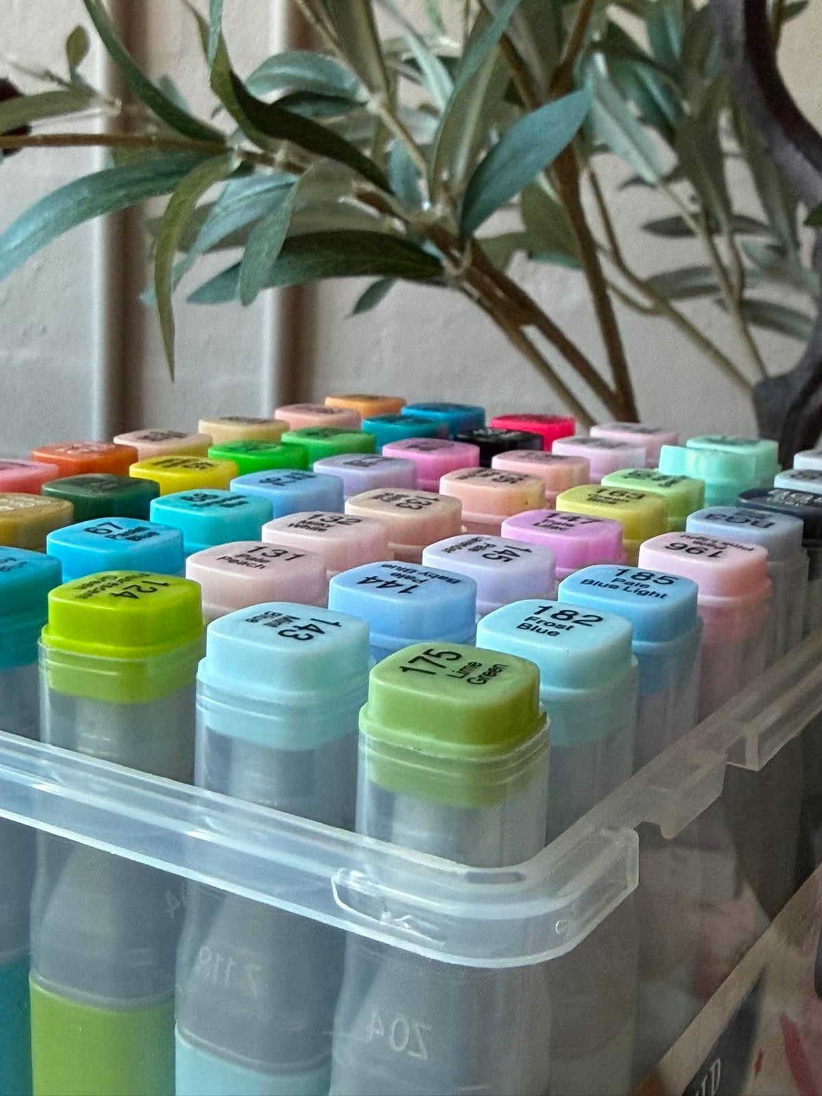 Tweezijdige stiften pastel - Doos met 48 stuks