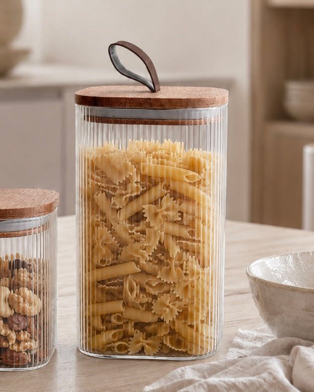 Voorraadglas voor levensmiddelen - meerdere maten